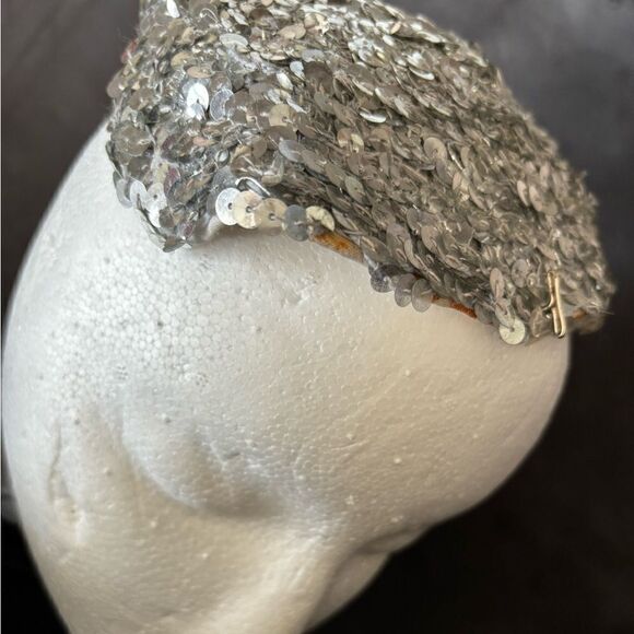 Headband sequin headpiece Hat kippah bullcap koppel brimless cap y2k beanie - Picture 1 of 11